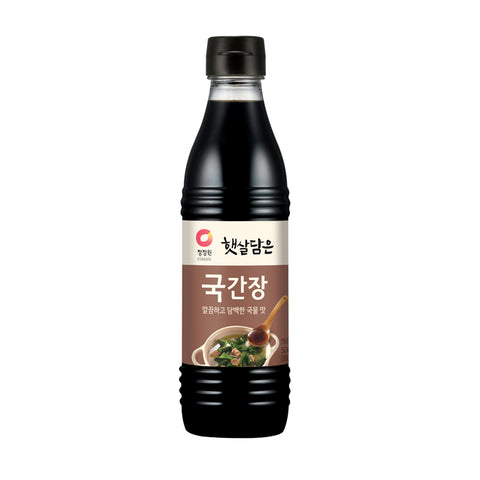 Salsa de soja para sopa / Guk ganjang / 청정원 햇살담은 국간장 500ml | Hanba